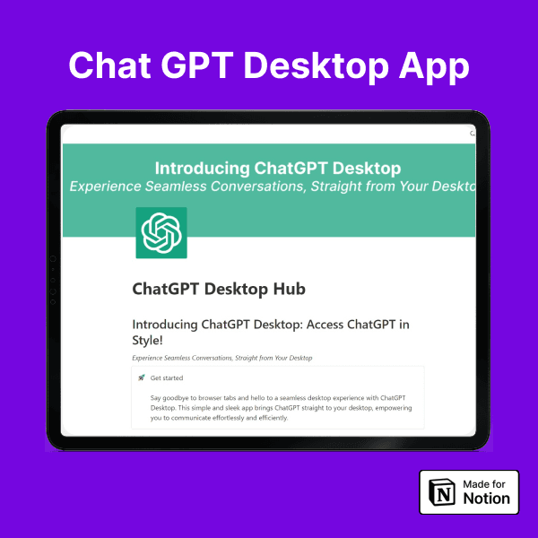 ChatGPT Desktop Hub