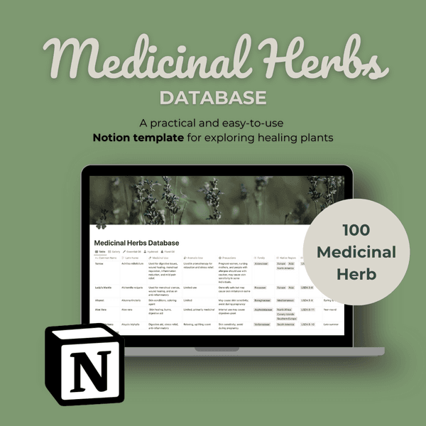 Medicinal Herbs Database - Notion
