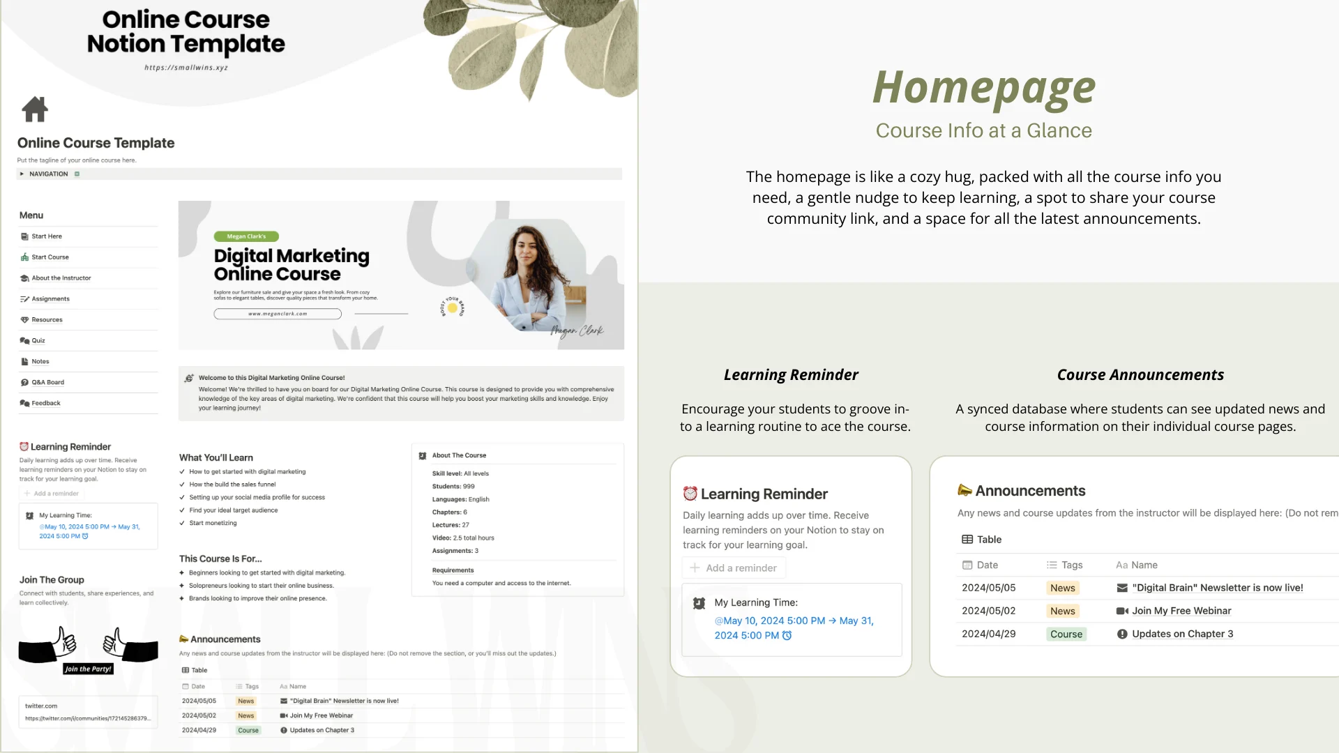 Course Ace - Online Course Notion Template - image 3