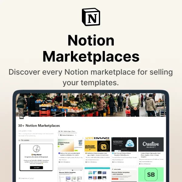 30+ Notion Marketplaces
