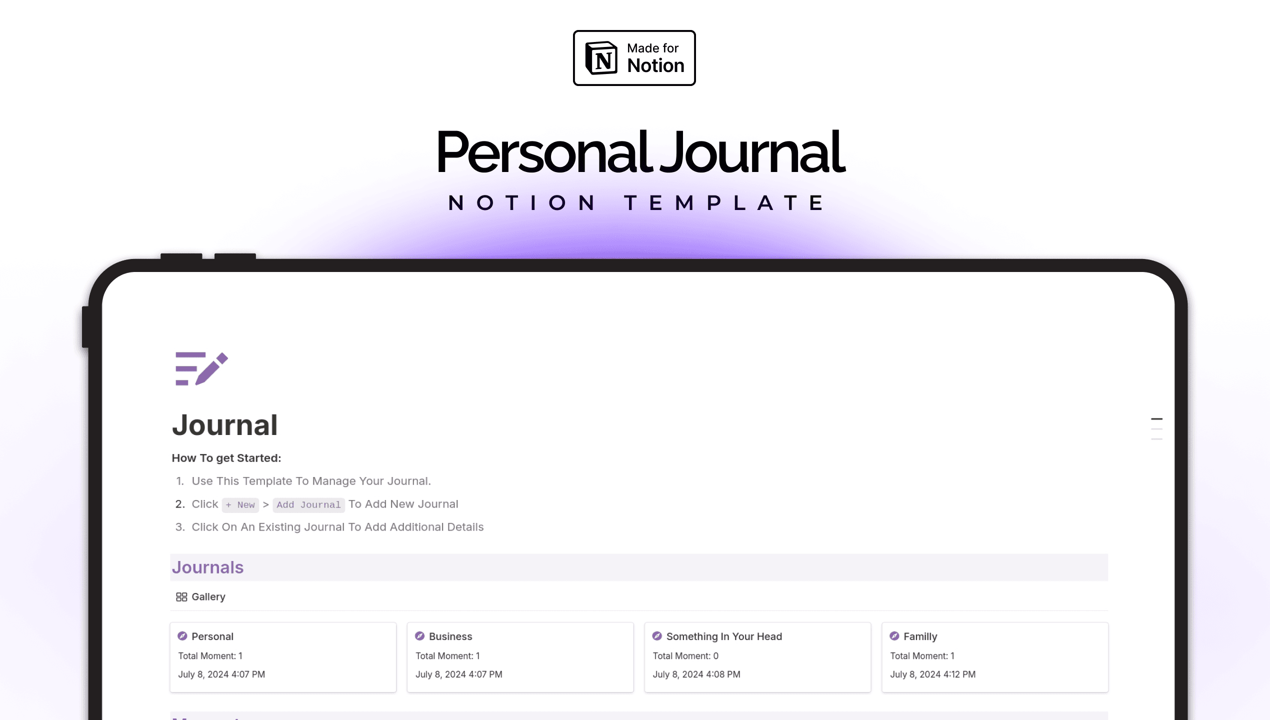 Journal - With Notion Template - image 1