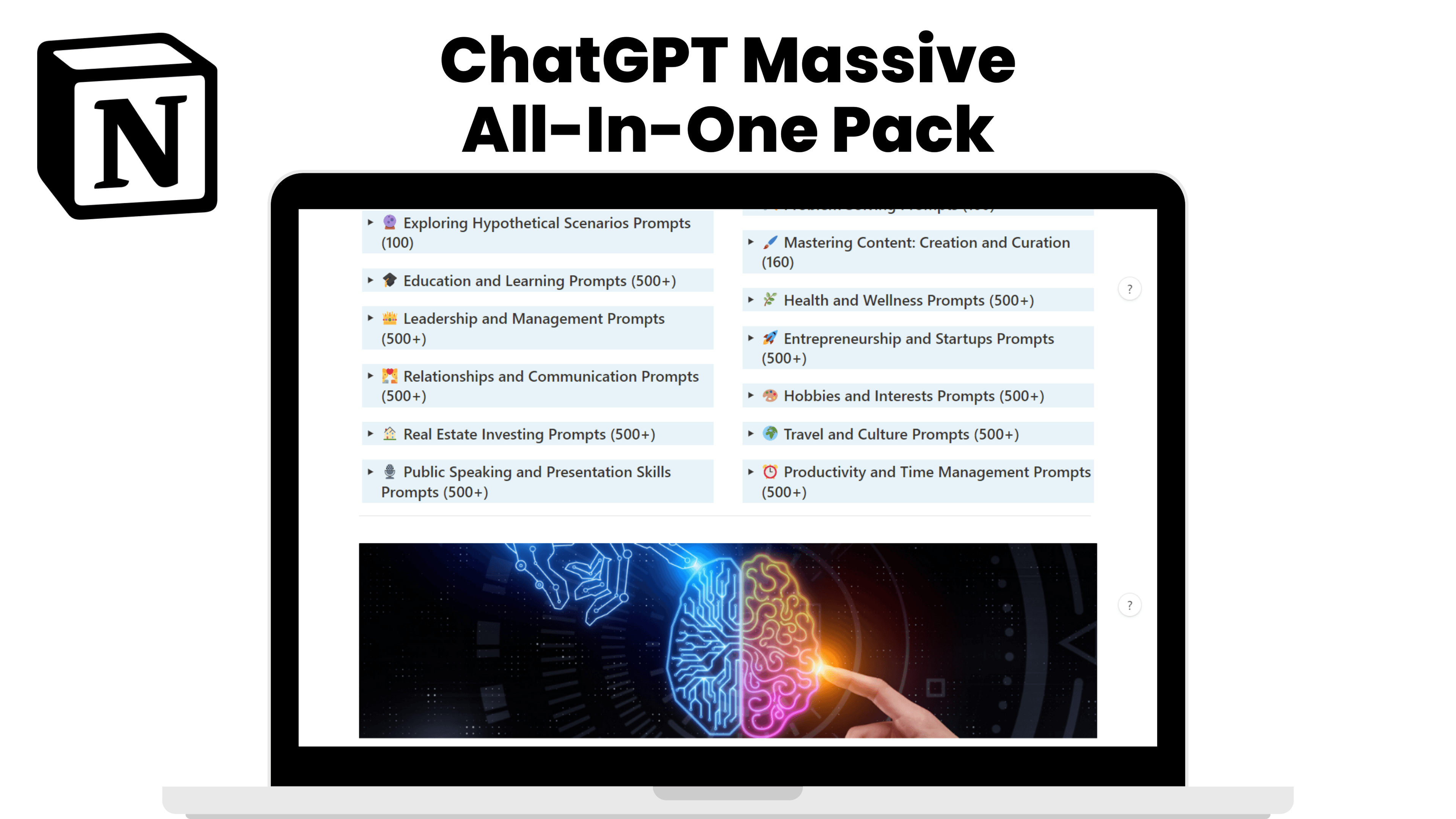 ChatGPT Massive All-In-One Pack: 9000+ Prompts - image 3