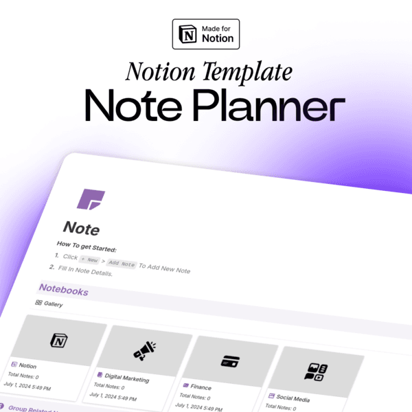 Note - Notion Template