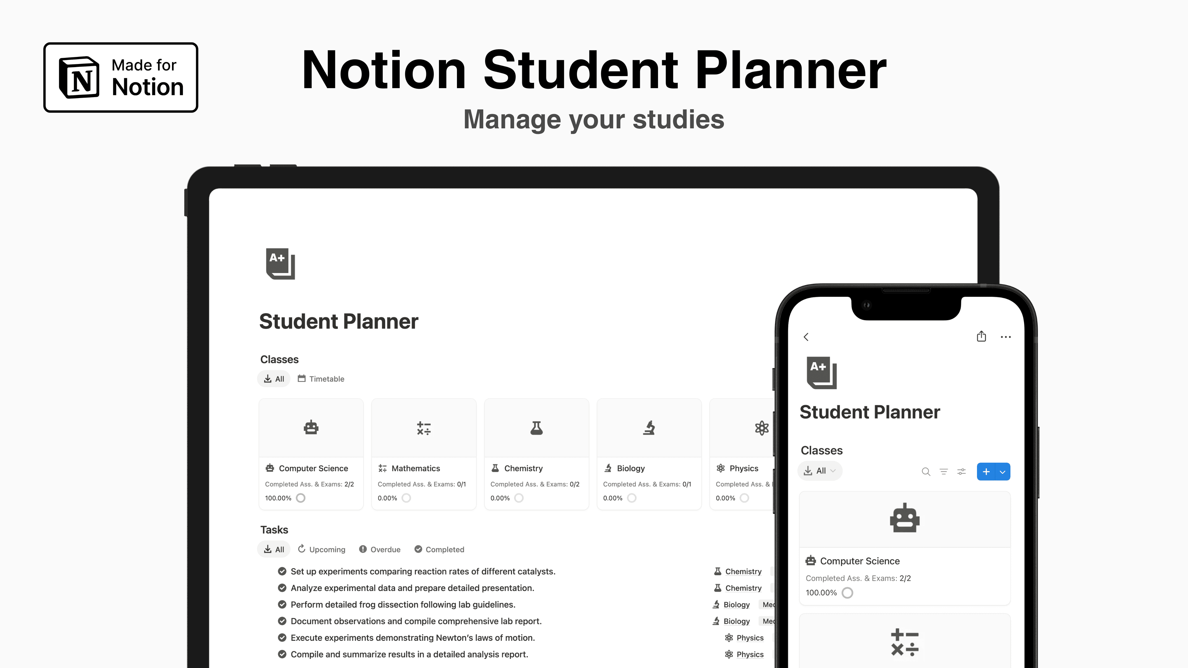 Notion Student Planner - image 1