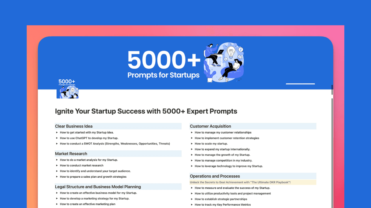 5000+ Prompts for Startups - image 2
