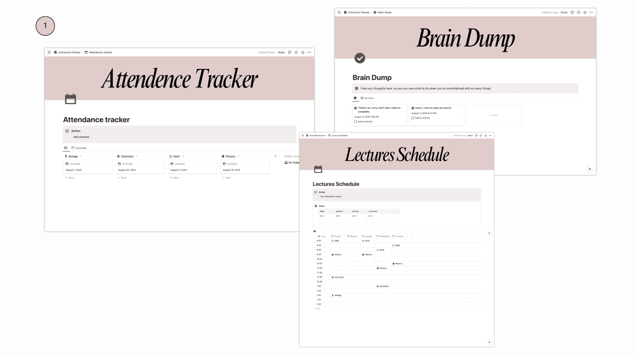 University planner for Notion - image 3