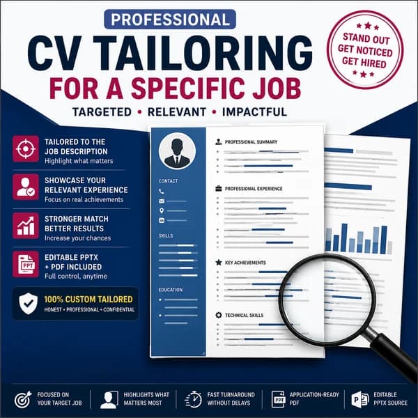Professional CV Tailoring for a Specific Job