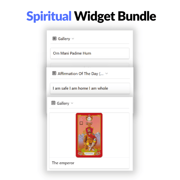 Spiritual Widget Bundle