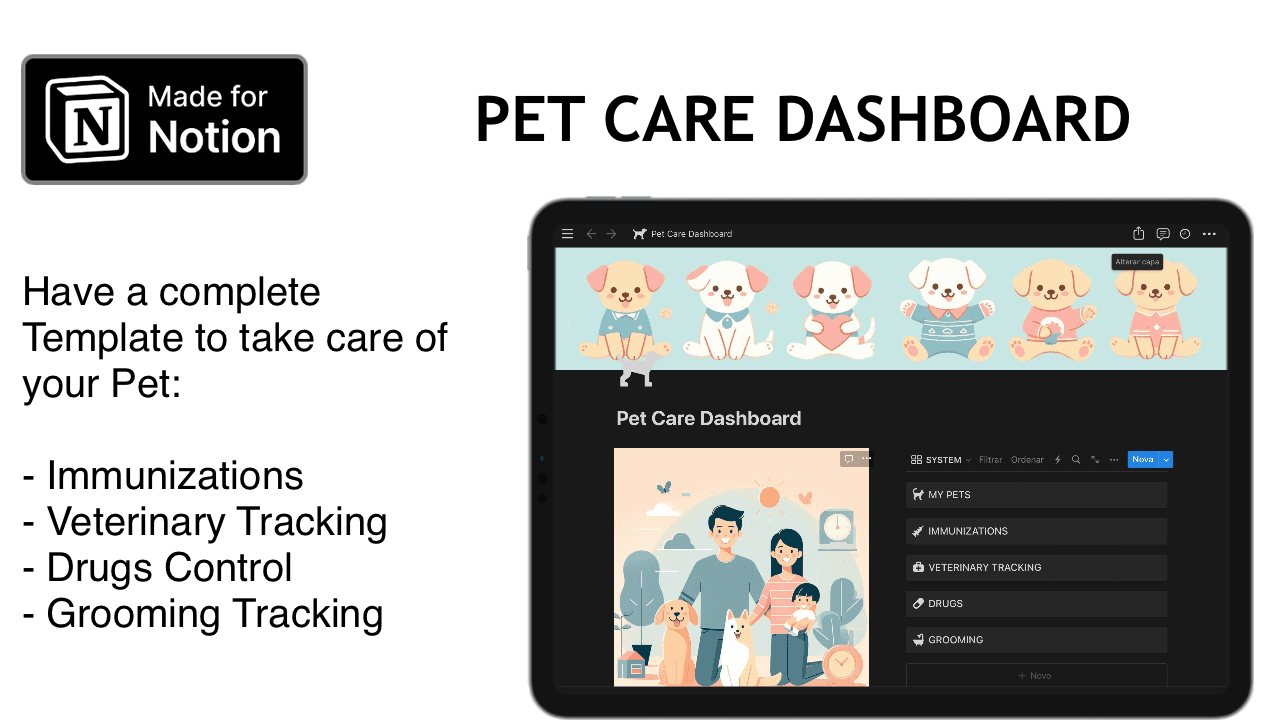 Notion Template - Pet Care Dashboard - image 1