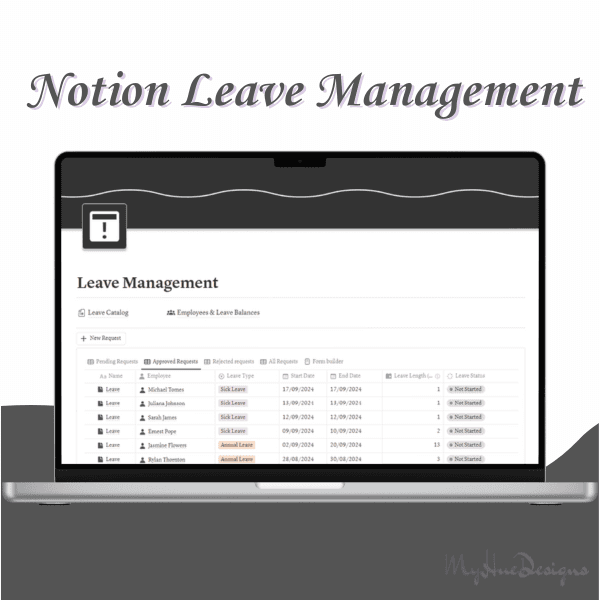 Notion Leave Management Template