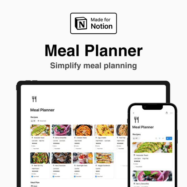 Notion Meal Planner