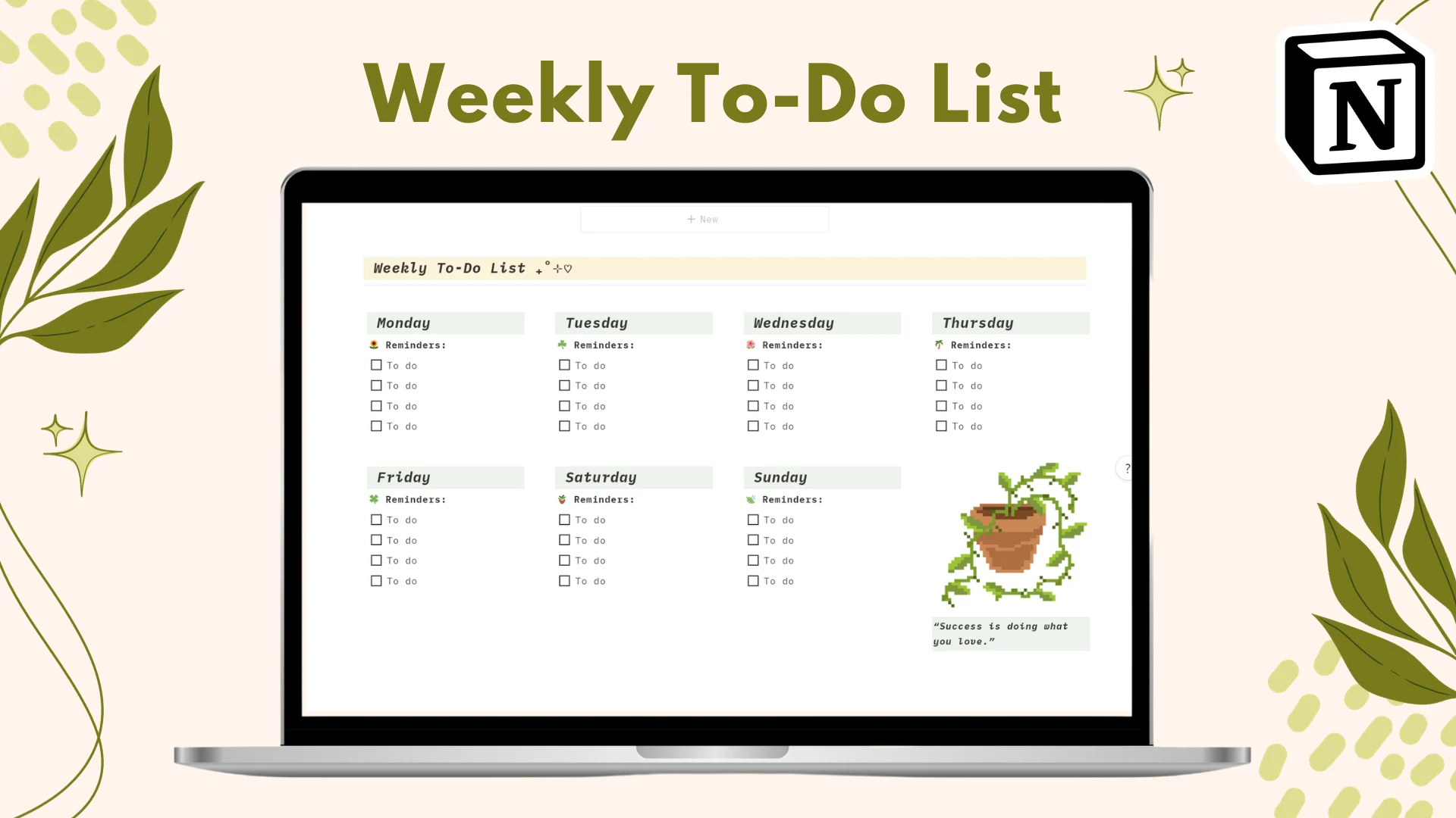 Goals Tracker with notion template - image 2