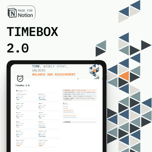 Timebox 2.0 Notion Template