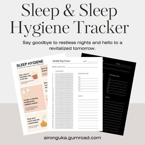 Sleep & Sleep Hygiene Tracker (Printable)