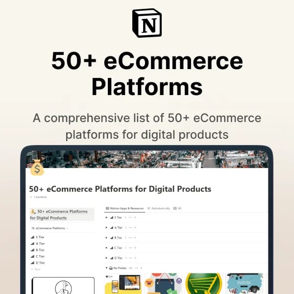 50+ eCommerce Platforms for Digital Products