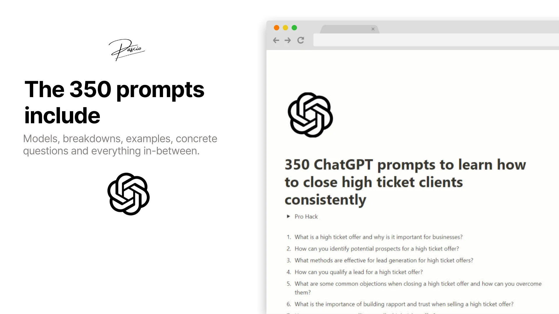350 ChatGPT prompts to learn how to close high ticket clients consistently - image 3