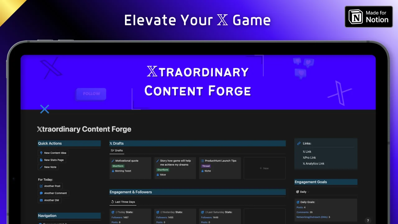 𝕏traordinary Content Forge (Twitter Content Planner) - image 1