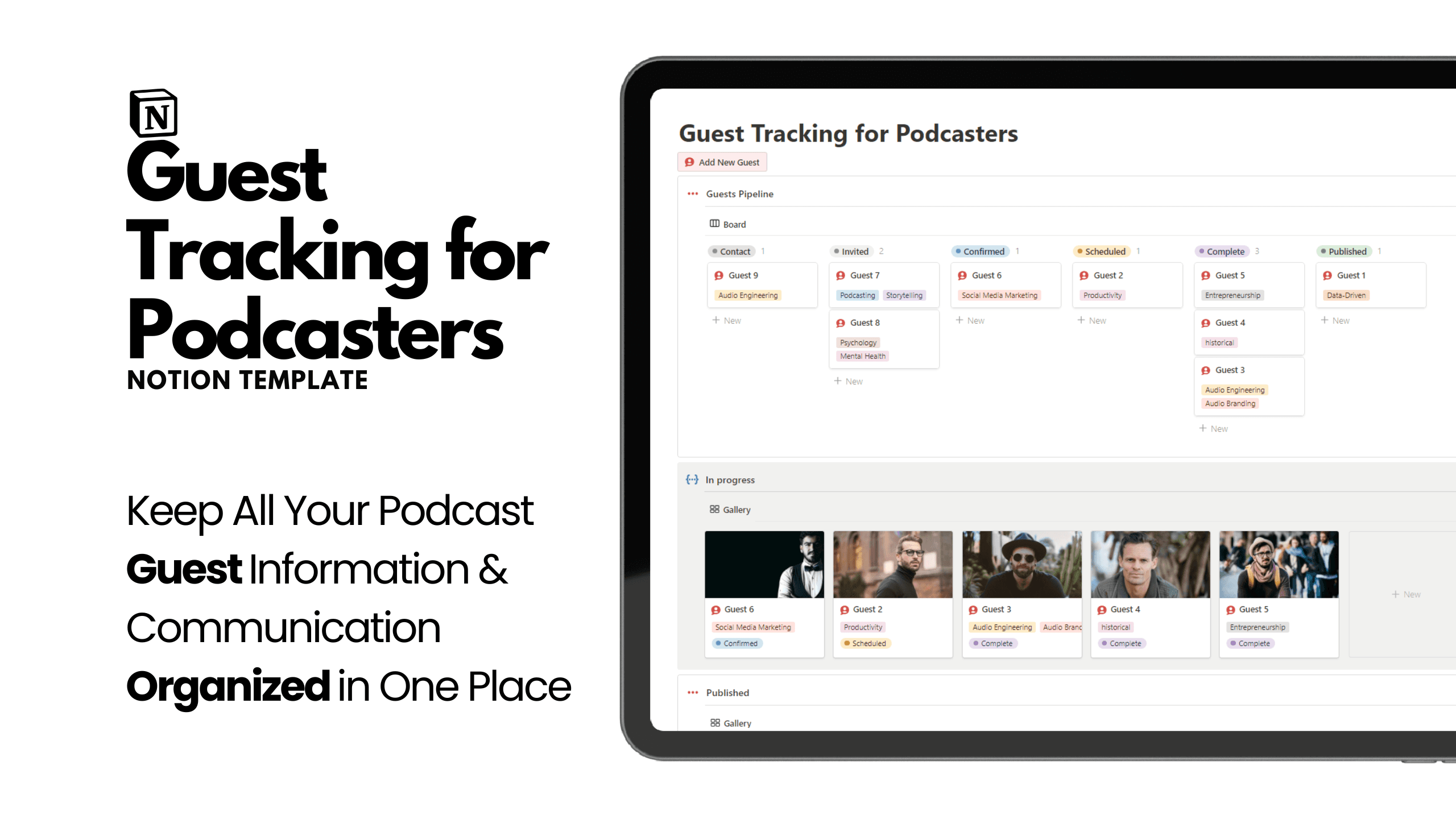 Guest Tracking for Podcasters