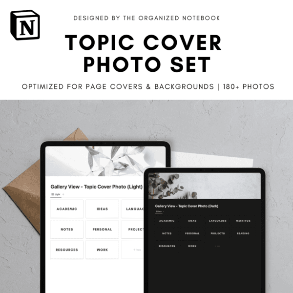 Notion Topic Cover Photos (Light & Dark) - 180 photos — GumHunt