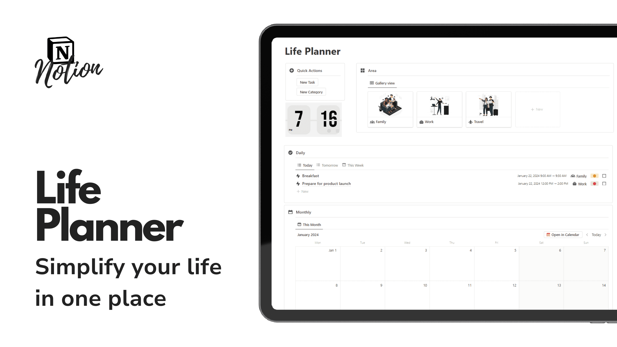Notion Life Planner