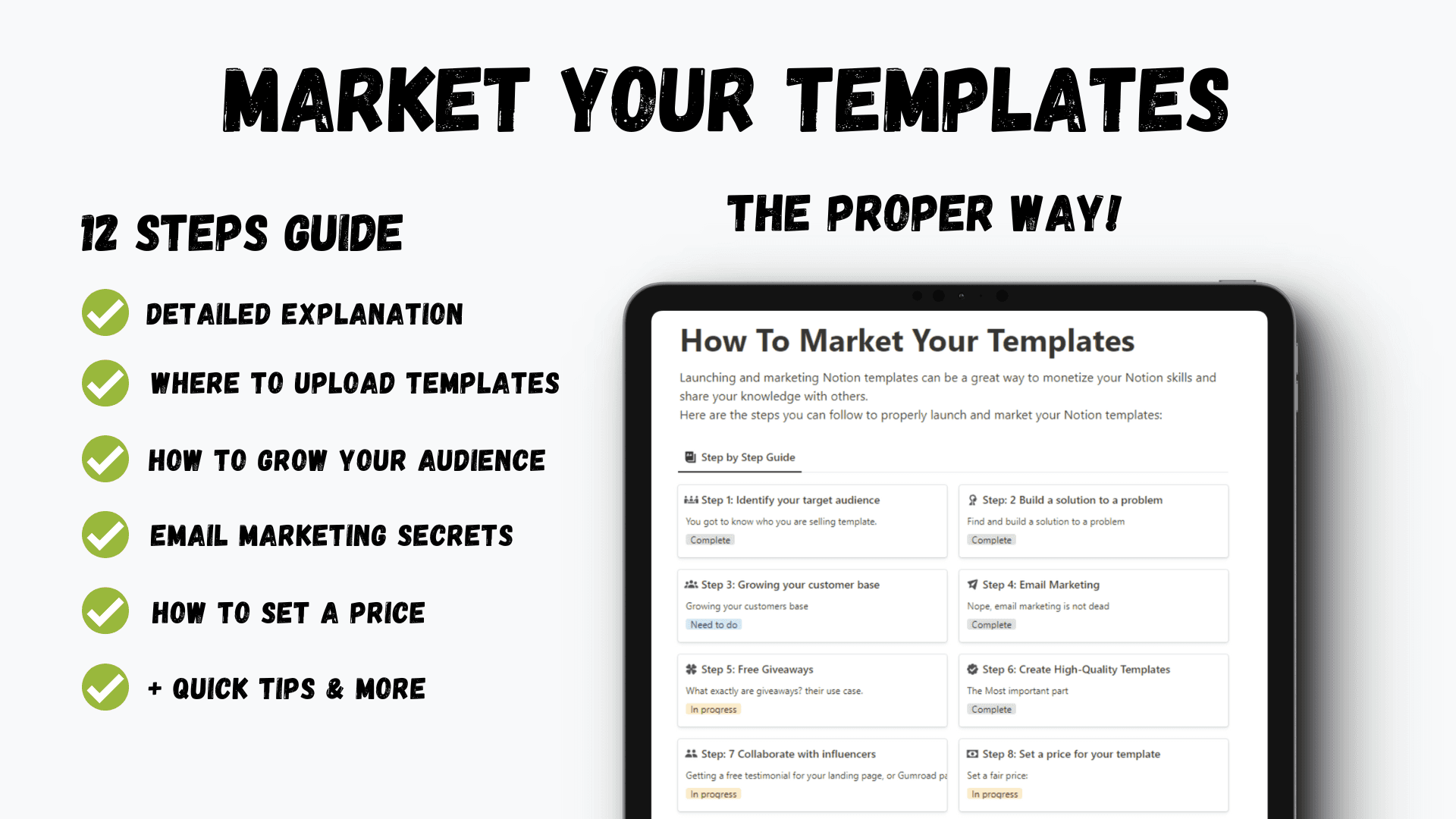 How To Market Your Notion Templates - image 1