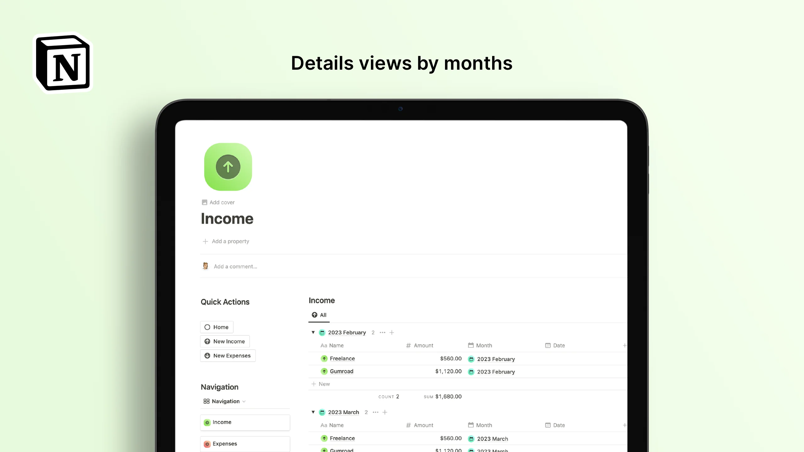 Notion Finance Tracker for Free - image 3