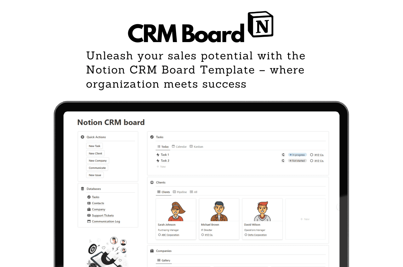 Notion CRM board