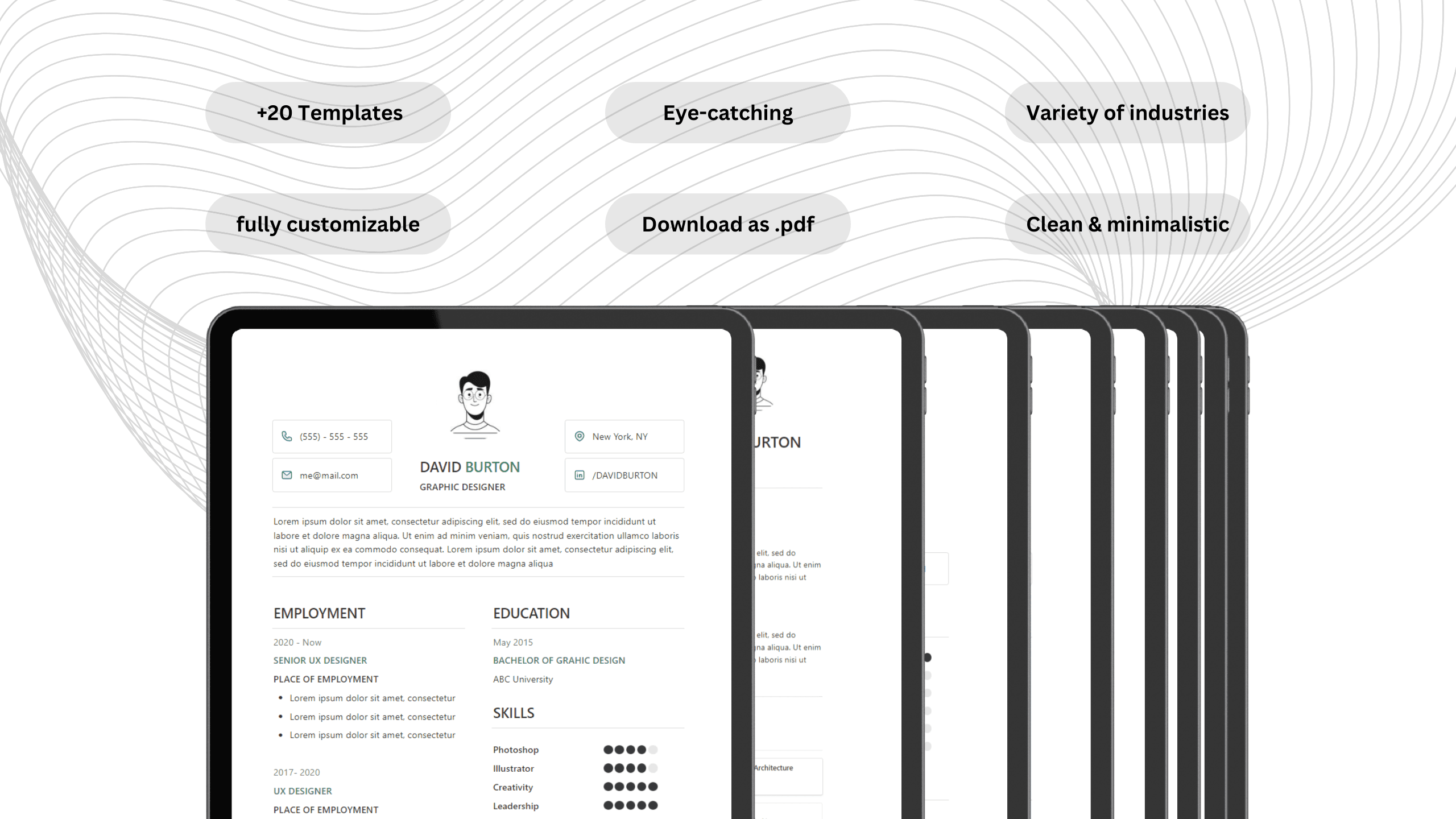 Notion Resume Templates set (x20) - image 2