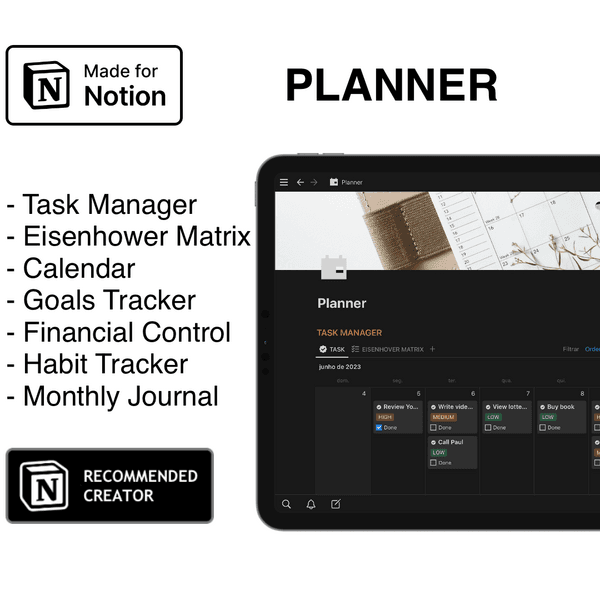 Notion Template - Planner