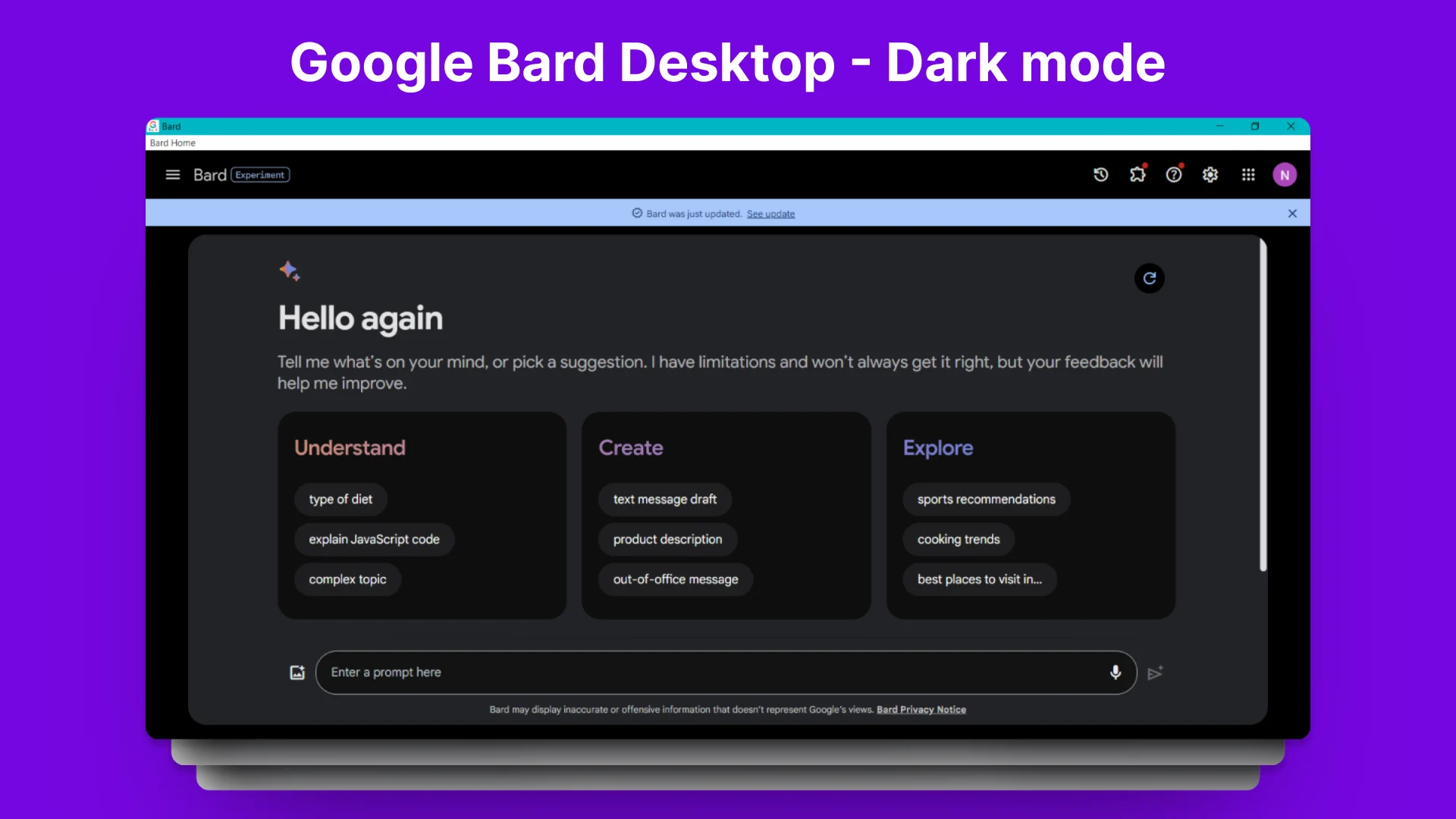 Google Bard Desktop Application - image 5