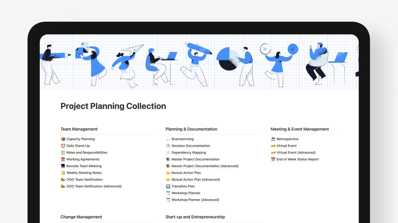 Project Planning Collection – 26 Notion Templates - image 2