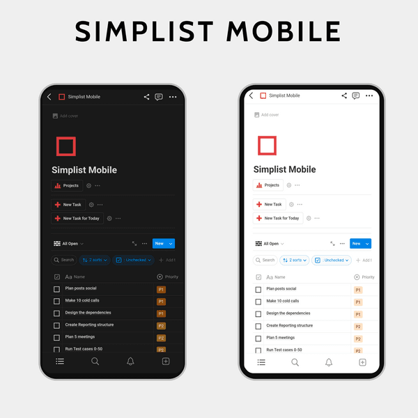 Simplist Mobile - Task Management Optimized for Mobiles