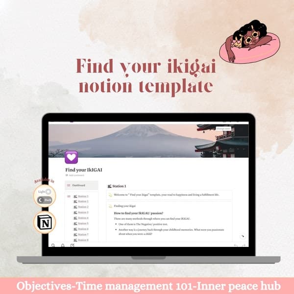 Find your ikigai notion template