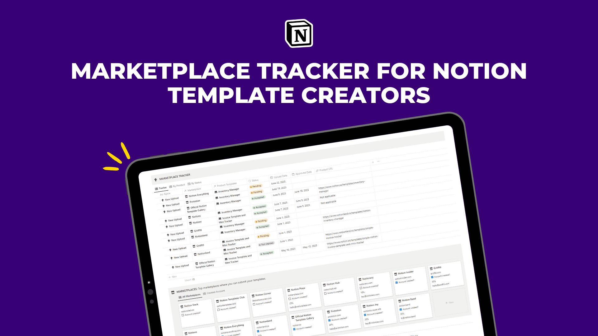 Marketplace Tracker