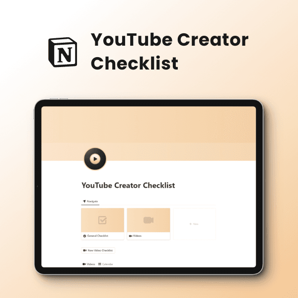 YouTube Creator Checklist With SEO