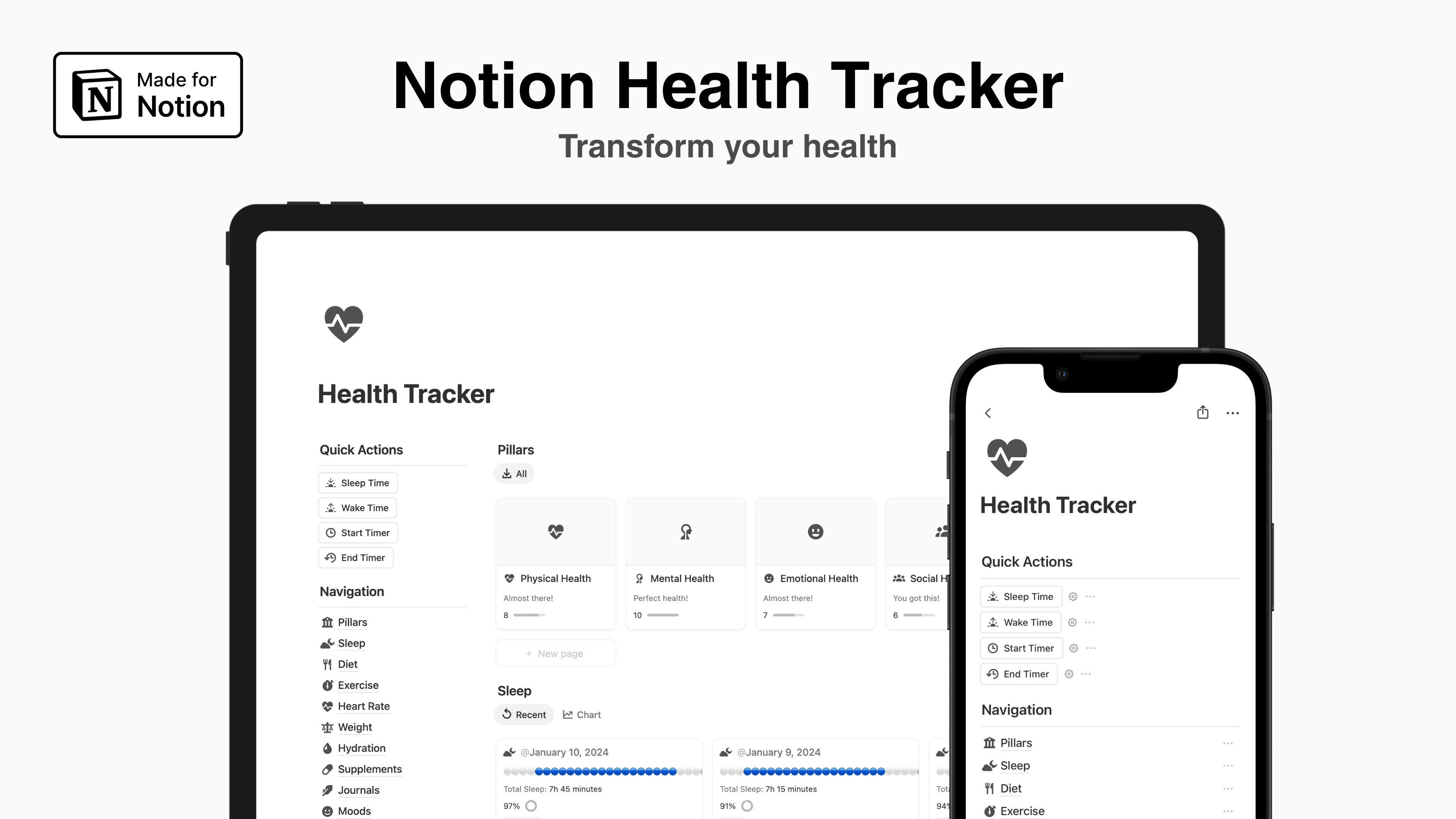 Notion Health Tracker - image 1