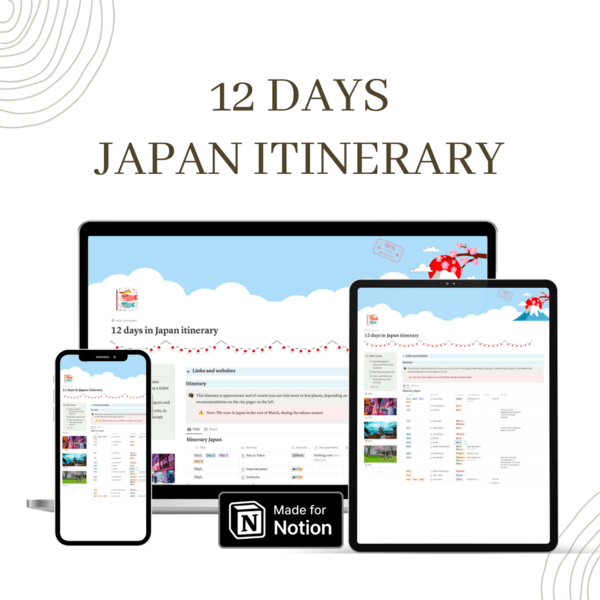 12 days Japan Itinerary