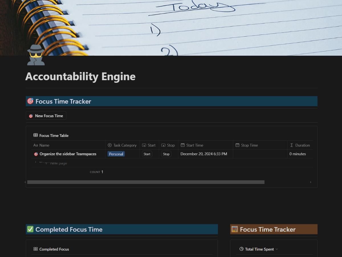 🎯 Accountability Engine