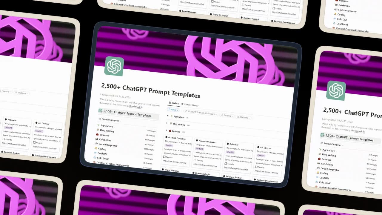 2,500+ AI Chatbot Prompt Templates - image 3