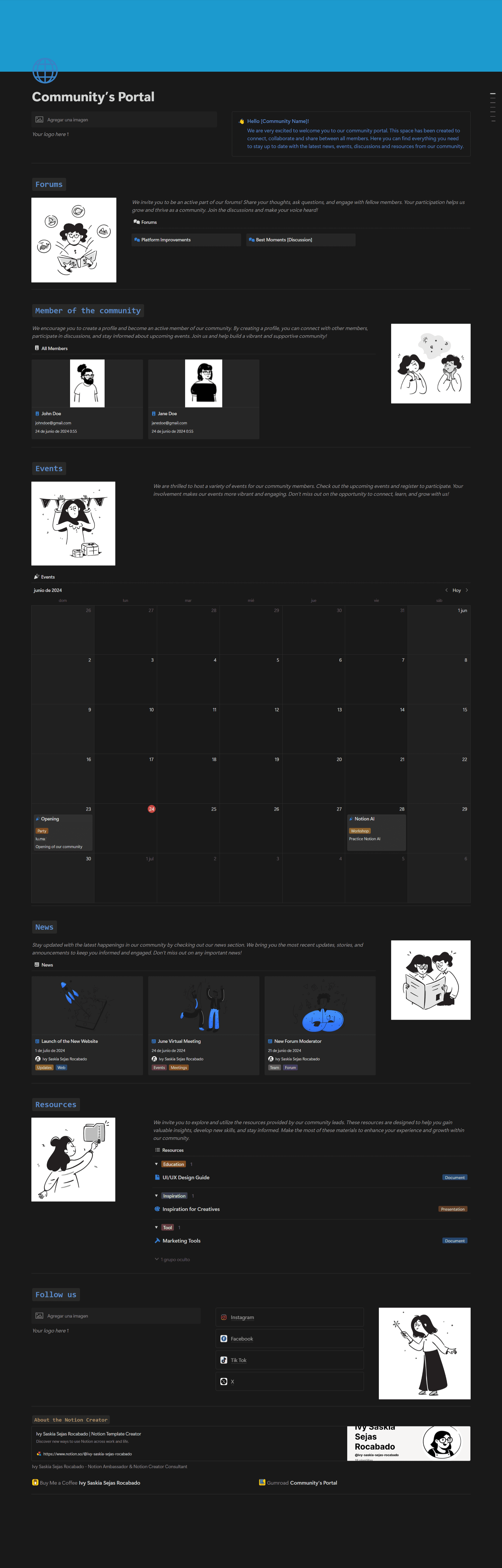 Community’s Portal - Notion Template