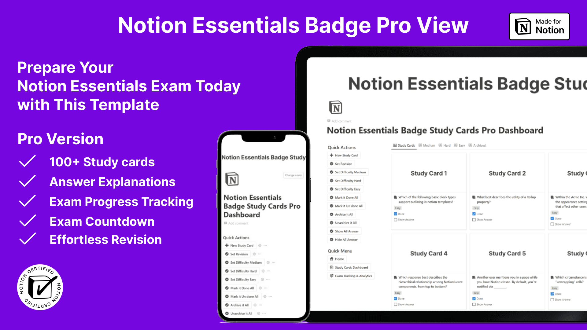 Notion Essentials Badge Study Cards Pro - image 5