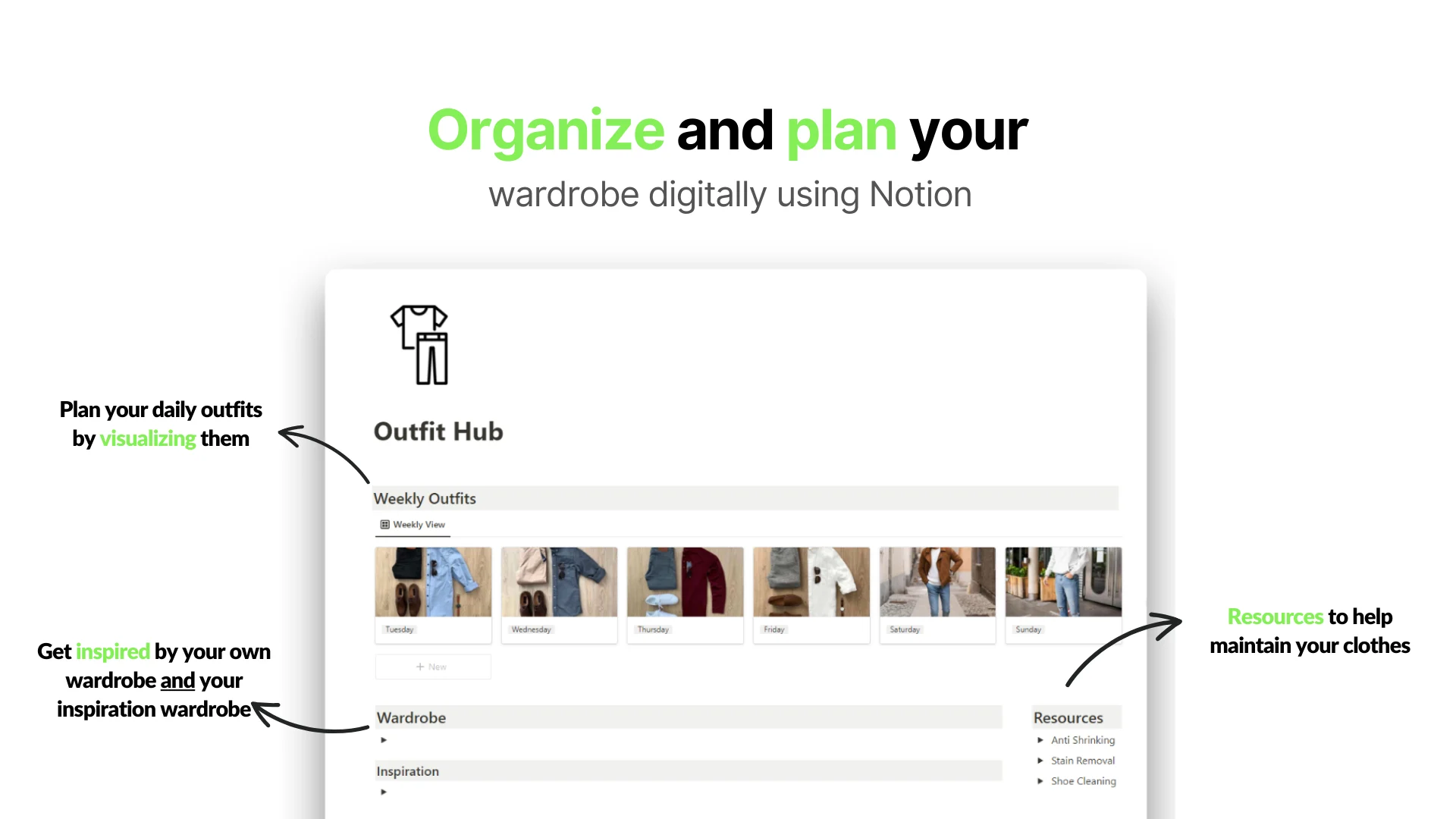 Outfit Hub (Notion Wardrobe Template) - image 2