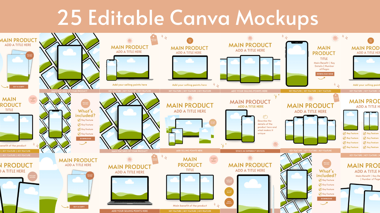25 Editable Canva Mockups - image 1