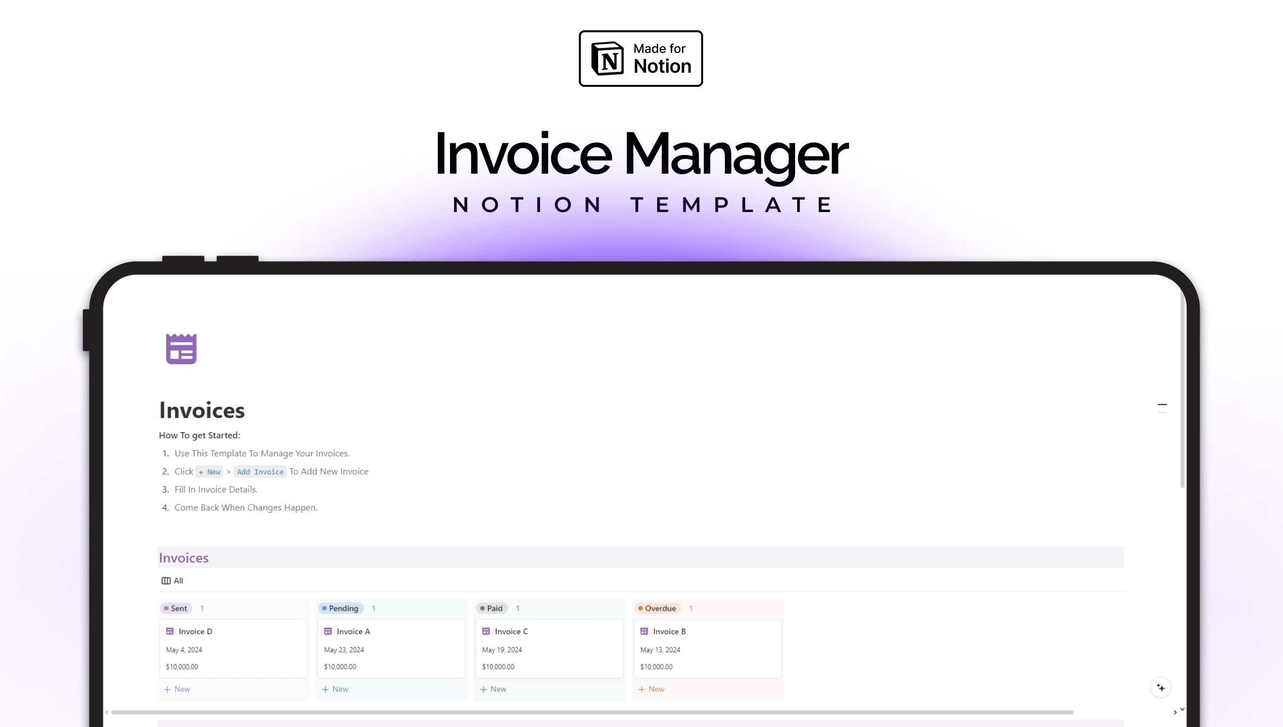 Notion Invoice - Notion Template - image 1