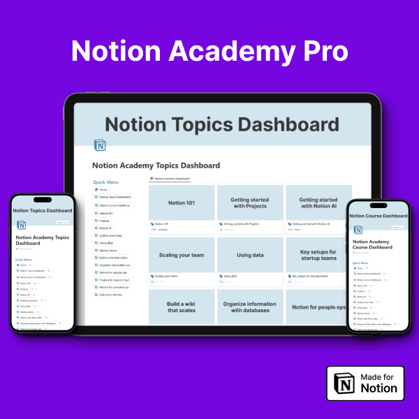Notion Academy Pro