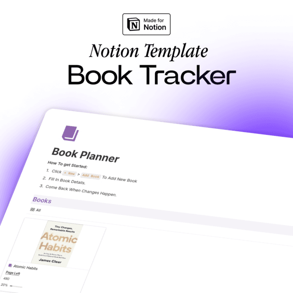 Book Tracker - With Notion templates