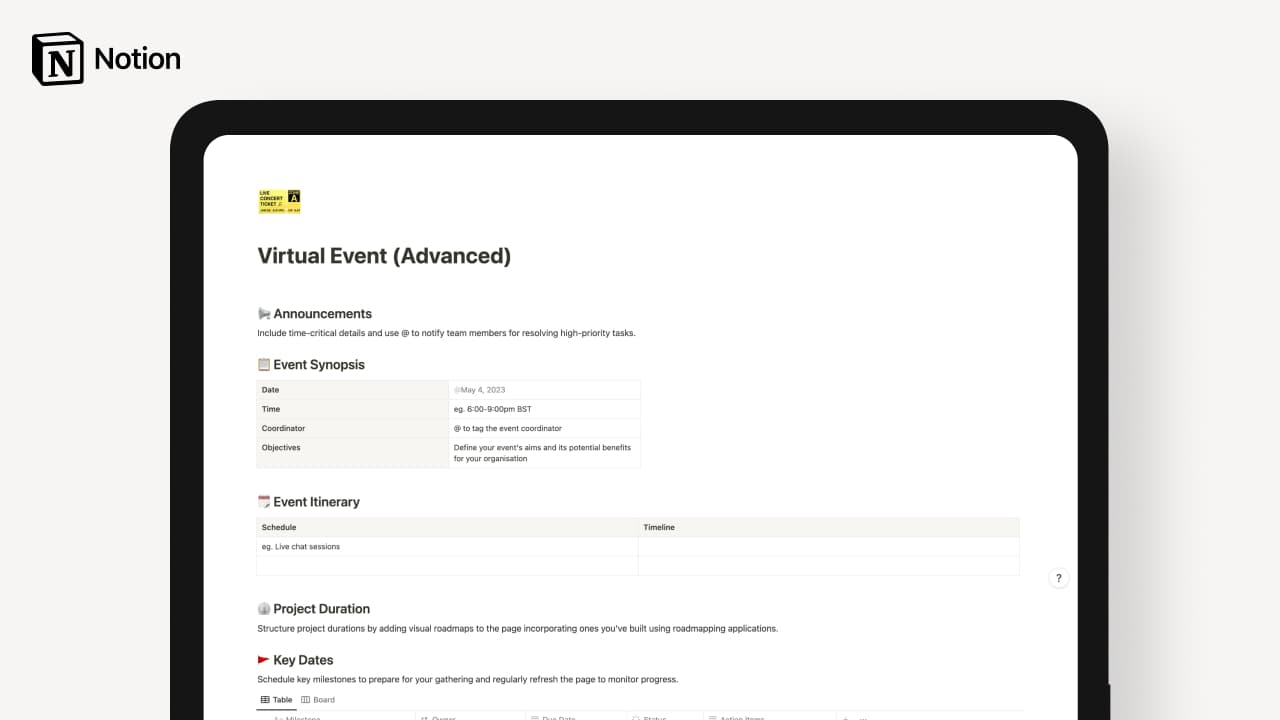 Virtual Event (Advanced) Template - image 1