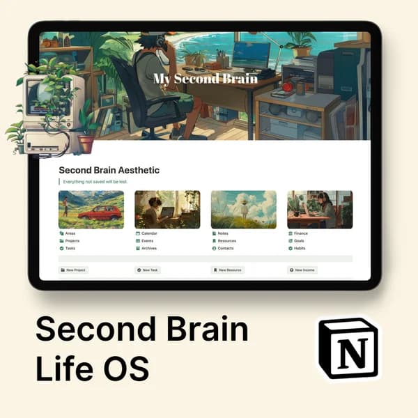 Notion Second Brain Life OS
