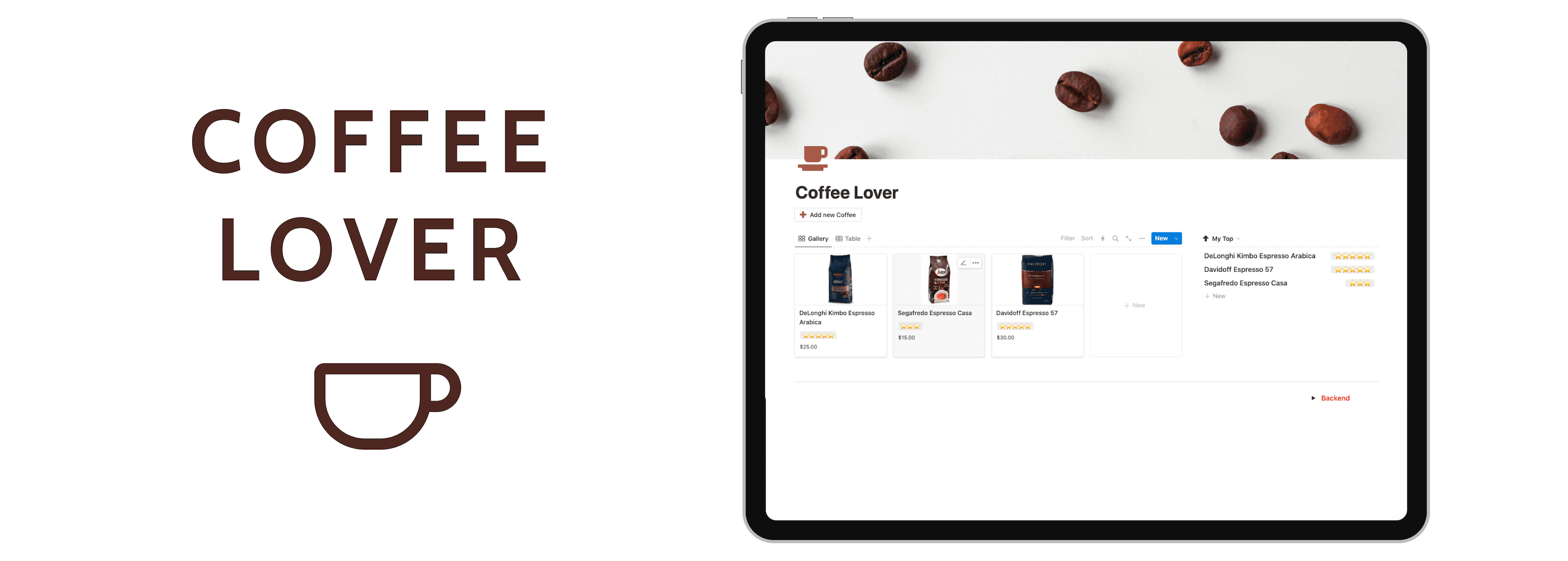 Coffee Lover - Notion Template - image 1