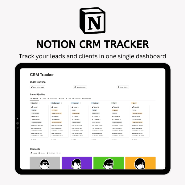 Notion CRM Tracker